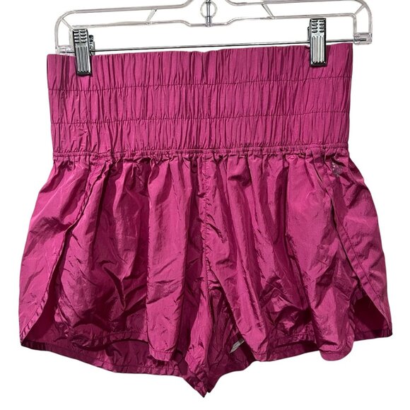 Free people movement The Way Home High-Waisted pink Magenta Shorts size large - Picture 3 of 7